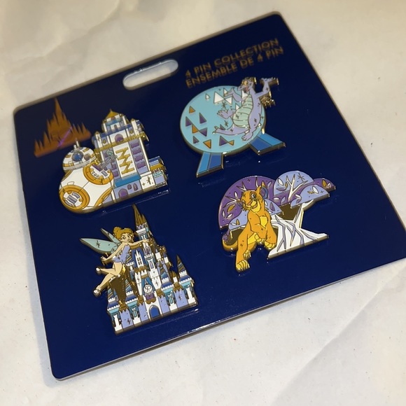 4pcs Pin Set Walt Disney World 50th Anniversary - Picture 5 of 5